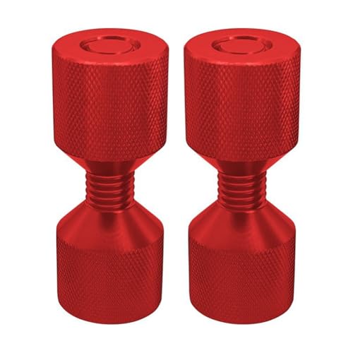 Uxsjakjsd -Loch-Stifte-Satz 1-1/8 Aluminium 6061 2-Loch-Flanschausrichtungsstift, Loch-Stifte Flanschausrichter Rot von Uxsjakjsd