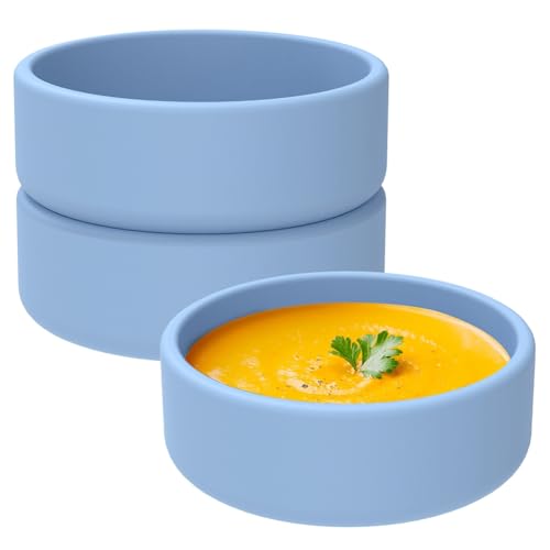 Uxsjakjsd Luftbraten-Eierformen mit Nicht-Stall-Silikon-Eierwilderer-Tasse Luft Fritteus-Eierwilderer Blau von Uxsjakjsd