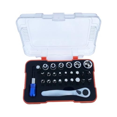 Uxsjakjsd Mini 27 in 1 Ratschenschlüssel -Set - Inkludes Bits & Socket -Censatile -Werkzeug für Den Täglichen Haushaltsgebrauch Uxsjakjsd Mini 27 in 1 Ratschenschlüssel -Set - Inkludes Bits & Socket -Censatile -Werkzeug für Den Täglichen Haushaltsgebrauch von Uxsjakjsd