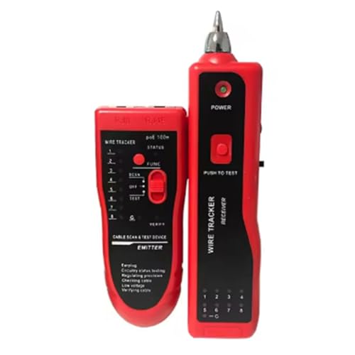 Uxsjakjsd Netzwerkkabelfinder, Netzwerkkabeltester, Line Patrol Instrument, Line Checker, PoE Anti-Burn-Kabelfinder Uxsjakjsd Netzwerkkabelfinder, Netzwerkkabeltester, Line Patrol Instrument, Line Checker, PoE Anti-Burn-Kabelfinder von Uxsjakjsd