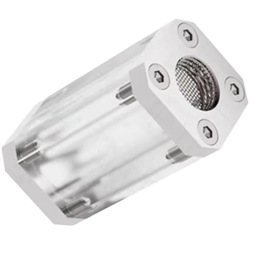 Uxsjakjsd Neuer Filter 2 mm Sechskantschlüssel Wasserkühler Messing Doppeltes Innengewinde G1/4 Flüssigkeitsfilter 40 Mesh Einseitig Silber von Uxsjakjsd