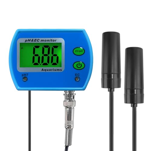 Uxsjakjsd Online-PH/EC-Monitor-Messgerät, Acidometer, 2-in-1-PH/EC-Messgerät für Aquarien, Multiparameter-Wasserqualitätsmonitor, EU-Stecker Uxsjakjsd Online-PH/EC-Monitor-Messgerät, Acidometer, 2-in-1-PH/EC-Messgerät für Aquarien, Multiparameter-Wasserqualitätsmonitor, EU-Stecker von Uxsjakjsd