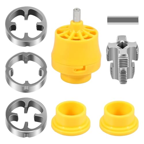 Uxsjakjsd PVC-Gewindeschneider für Elektrische Bohrmaschine, Matrizen, Rohrgewindeschneider, Sanitärwerkzeug, PVC-Rohrgewindeschneidset B Uxsjakjsd PVC-Gewindeschneider für Elektrische Bohrmaschine, Matrizen, Rohrgewindeschneider, Sanitärwerkzeug, PVC-Rohrgewindeschneidset B von Uxsjakjsd
