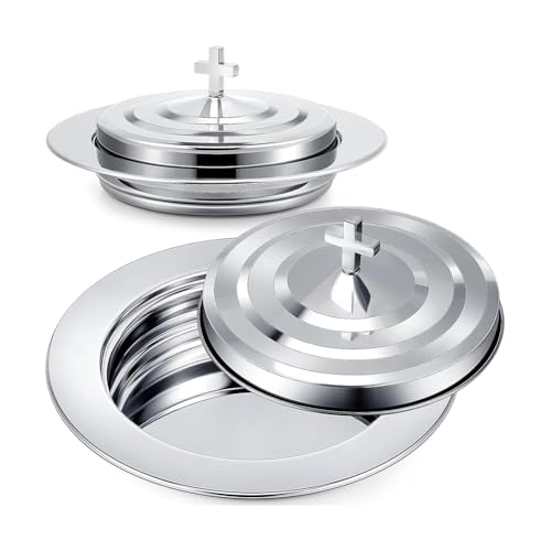 Uxsjakjsd Silberne Abendmahl-Brotteller für Kirchen Polierte Kirchenbedarf-Servisware-Sets Teller Kirchenbedarf-Set Uxsjakjsd Silberne Abendmahl-Brotteller für Kirchen Polierte Kirchenbedarf-Servisware-Sets Teller Kirchenbedarf-Set von Uxsjakjsd