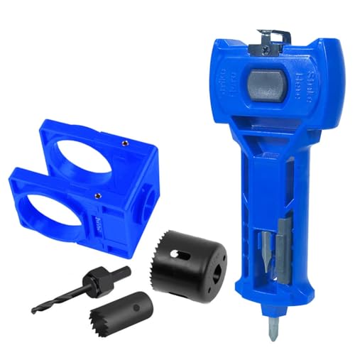 Uxsjakjsd Türinstallations-Kit für 1-3/8 "oder für 1-3/4" Dicke Türen Umfasst Türverriegelung, Leichenwerkzeug und Schlosslochsäge Blau Uxsjakjsd Türinstallations-Kit für 1-3/8 "oder für 1-3/4" Dicke Türen Umfasst Türverriegelung, Leichenwerkzeug und Schlosslochsäge Blau von Uxsjakjsd