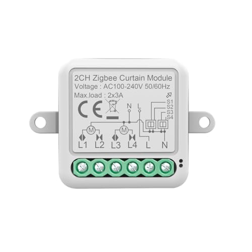 Uxsjakjsd Tuya Zigbee Smart Curtain Switch Module 2CH Intelligenter Schalter, Unterstützt die APP-Fernbedienung für Cortina-Schalter Uxsjakjsd Tuya Zigbee Smart Curtain Switch Module 2CH Intelligenter Schalter, Unterstützt die APP-Fernbedienung für Cortina-Schalter von Uxsjakjsd