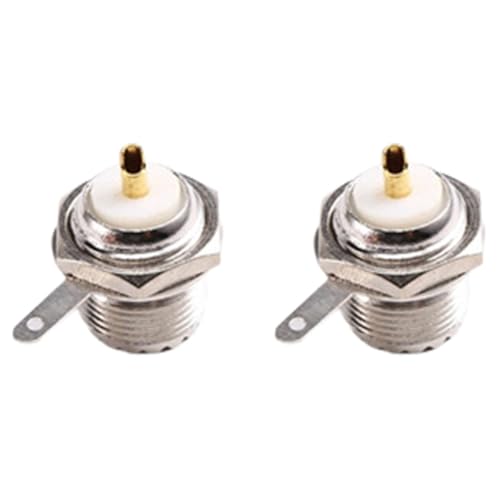 Uxsjakjsd UHF-Female-Panelanschluss Bulkhead-Löt-Panelanschluss Panelanschluss-Steckverbinder -Steckverbinder 2 Stück von Uxsjakjsd