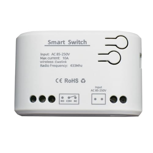 Uxsjakjsd WLAN-Smart-Switch- AC 85-250 V Inching Timer Smart Relay APP-Controller Sprachsteuerung 1-Kanal Inching Relay Uxsjakjsd WLAN-Smart-Switch- AC 85-250 V Inching Timer Smart Relay APP-Controller Sprachsteuerung 1-Kanal Inching Relay von Uxsjakjsd