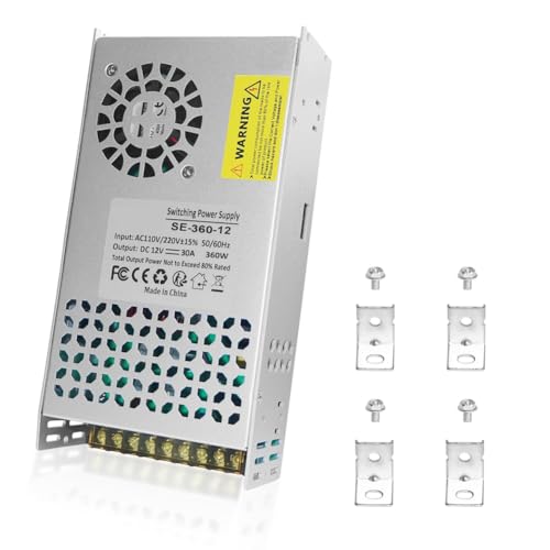 Uxsjakjsd Wechselstrom -zu -DC -Konverterschalter 12V 30A 360W Schaltnetz -Versorgungstransformator Adapter 110 V SMPS -Konverter B Uxsjakjsd Wechselstrom -zu -DC -Konverterschalter 12V 30A 360W Schaltnetz -Versorgungstransformator Adapter 110 V SMPS -Konverter B von Uxsjakjsd