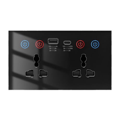 Uxsjakjsd Wif Tuya WiFi Smart Socket USB Typ-C-Wandauslass 4-In-1 Universal Electrical Power Plug mit Touch Switch Power Monitor A Uxsjakjsd Wif Tuya WiFi Smart Socket USB Typ-C-Wandauslass 4-In-1 Universal Electrical Power Plug mit Touch Switch Power Monitor A von Uxsjakjsd