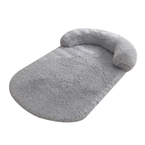UzeEnde Flauschiges Plüsch-Hundebett – gemütliches Anti-Angst-Schwamm-Haustier-Sofa-Matte mit Nackenrolle, weicher, waschbarer Möbelschutz für große, mittelgroße und kleine Hunde und Katzen, zum UzeEnde Flauschiges Plüsch-Hundebett – gemütliches Anti-Angst-Schwamm-Haustier-Sofa-Matte mit Nackenrolle, weicher, waschbarer Möbelschutz für große, mittelgroße und kleine Hunde und Katzen, zum von UzeEnde