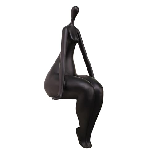 Uziqueif Frau Skulptur Figuren Yoga Statue Woman Dekor Polyresin Arts Deko Geschenk, Handgefertigte Harz-Skulptur Ornament für Heimdekoration, Höhe 37cm Uziqueif Frau Skulptur Figuren Yoga Statue Woman Dekor Polyresin Arts Deko Geschenk, Handgefertigte Harz-Skulptur Ornament für Heimdekoration, Höhe 37cm von Uziqueif