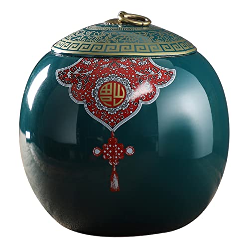 Uziqueif Kleine Urne - Keramik Urne - Menschenurne - Tierurne, Elegantes Design Geeignet für Menschen oder Tiere, Menschen Urne Hunde Urne Katzen Urne, 1845 ml,Dark Green Uziqueif Kleine Urne - Keramik Urne - Menschenurne - Tierurne, Elegantes Design Geeignet für Menschen oder Tiere, Menschen Urne Hunde Urne Katzen Urne, 1845 ml,Dark Green von Uziqueif