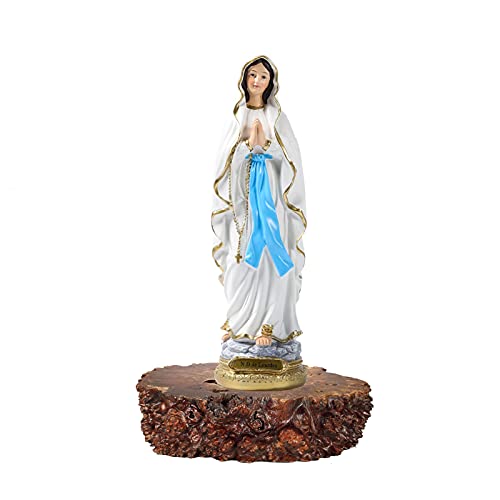 Uziqueif Maria Mutter Gottes Skulptur Deko Geschenk Madonna Figur Lourdes Statue groß 40cm Statuette,Deko Figur von Uziqueif