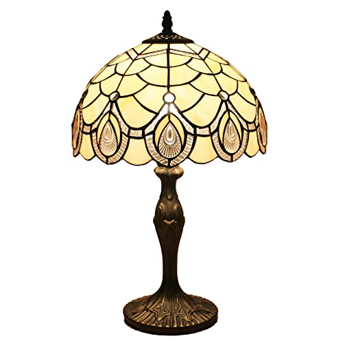 Uziqueif Tiffany Lamp, Schlafzimmer Lampen Nachttisch, Wohnzimmer Dekoration Vintage Tischlampe, 12 Zoll Tiffany Tischlampen von Uziqueif