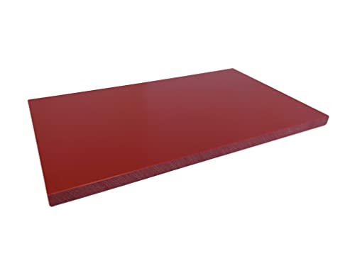 Schneidbrett Gastro Kunststoff Schneidebrett GN 600 X 400 X 20 mm Polyethylen/Polypropylen PP, Schneidebrett Kunststoff Groß (Rot 600x400x20) von Uzman-Versand