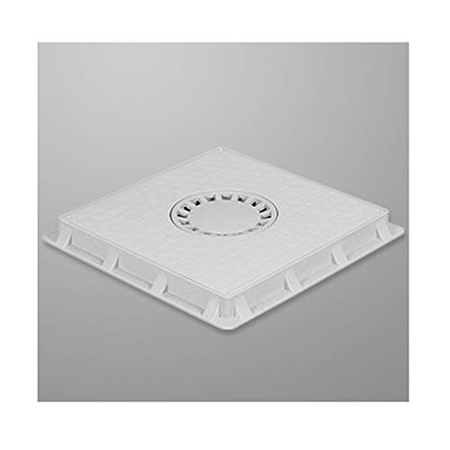 Uzman-Versand Schachtabdeckung mit Rahmen PP Revisionsschacht-Deckel (40x40cm Special) Ablaufabdeckung Garten Entwässerungsschacht Abdeckung Gartenschacht Schachtdeckel abflussabdeckung von Uzman-Versand