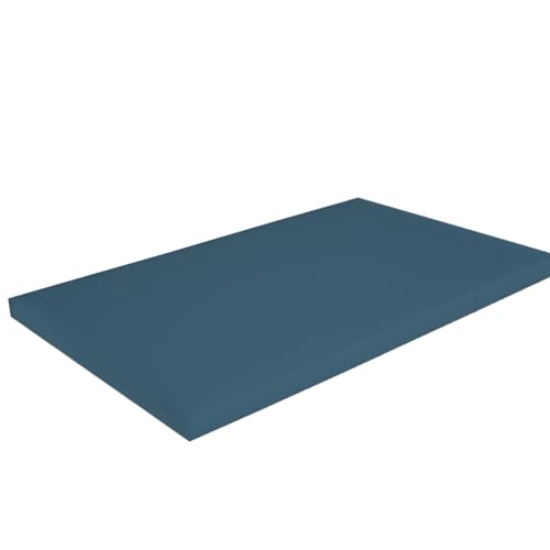 Gastro Schneidebrett aus Kunststoff PP – Hygienisches Profi-Schneidbrett in Verschiedenen Farben und Größen (500x300x20 mm & 600x400x20 mm) HACCP Hackbrett Küchenbrett (Blau, 600 * 400) von Uzman