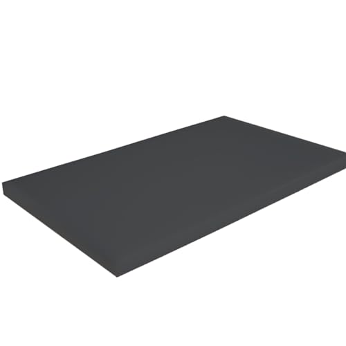 Gastro Schneidebrett aus Kunststoff PP – Hygienisches Profi-Schneidbrett in Verschiedenen Farben und Größen (500x300x20 mm & 600x400x20 mm) HACCP Hackbrett Küchenbrett (Schwarz, 600 * 400) von Uzman