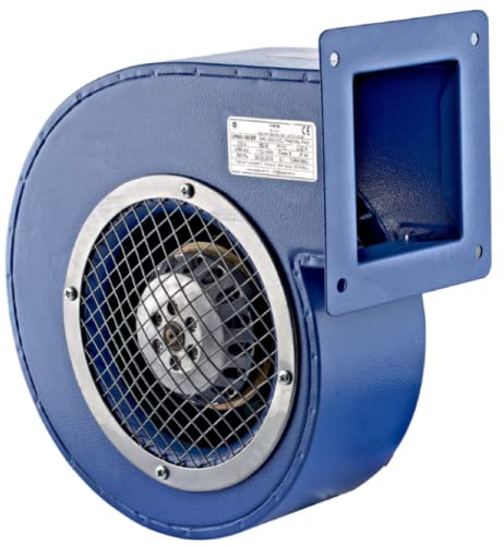 UZMAN Radiallüfter Industrie Druckgebläse Radial Gebläse Kesselgebläse Schmiedefeuer Radialventilatoren aus Aluminium oder Stahlblech - 230 V - 450m³/h bis 1150m³/h (RV120 (450m³/h)) von Uzman