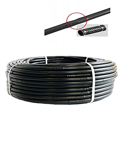 UZMAN Tropfschlauch 100 Meter Perlschlauch 33cm Tropferabstand Tropfrohr 16 mm Gartenbewässerung Gartenschlauch von Uzman