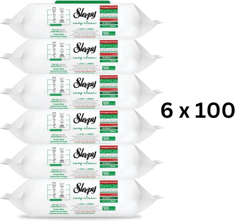 Uzman Sleepy Easy Clean im Set Reinigungstücher Feuchttücher Reinigung Reinigungstücher (Fusselfrei – hinterlässt keine Rückstände, Reißfest, Saugstark) von Uzman
