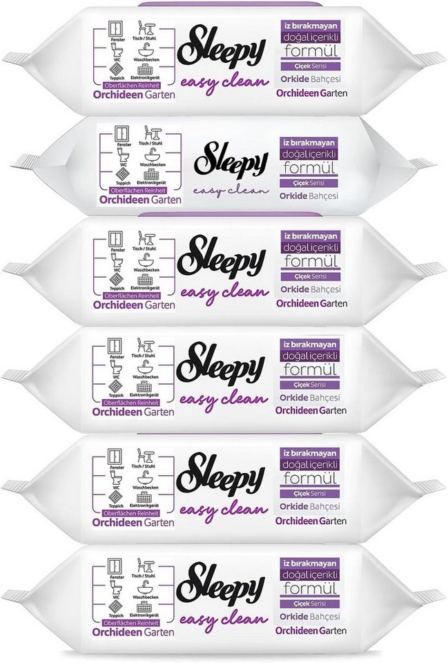 Uzman Sleepy Easy Clean im Set Reinigungstücher Feuchttücher Reinigung Reinigungstücher (Fusselfrei – hinterlässt keine Rückstände, Reißfest, Saugstark) von Uzman
