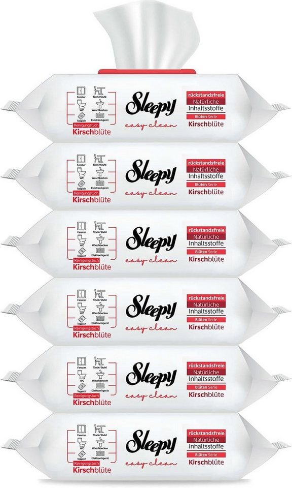 Uzman Sleepy Easy Clean im Set Reinigungstücher Feuchttücher Reinigung Reinigungstücher (Fusselfrei – hinterlässt keine Rückstände, Reißfest, Saugstark) von Uzman