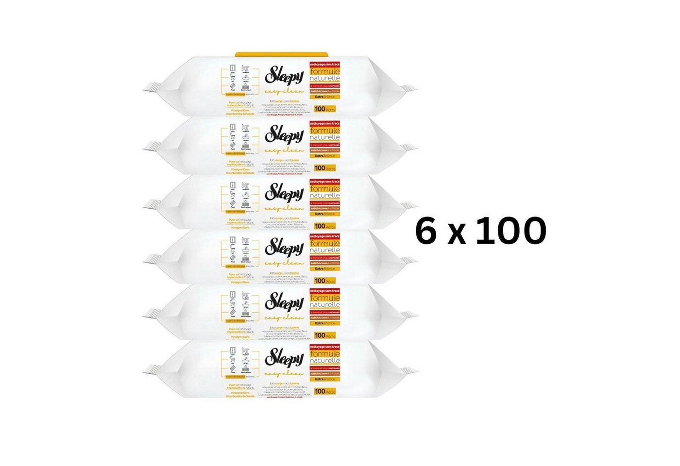 Uzman Sleepy Easy Clean im Set Reinigungstücher Feuchttücher Reinigung Reinigungstücher (Fusselfrei – hinterlässt keine Rückstände, Reißfest, Saugstark) von Uzman