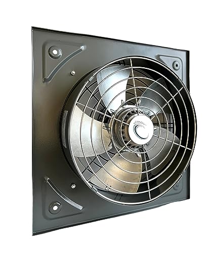 Uzman-Versand 350mm Wandventilator (KDR-350) Metall Bauventilatoren Fensterventilator Wandlüfter Lüfter Ventilator Axialventilator Abluftventilator Wand Fenster Einbauventilator Saugventilator 230V von Uzman