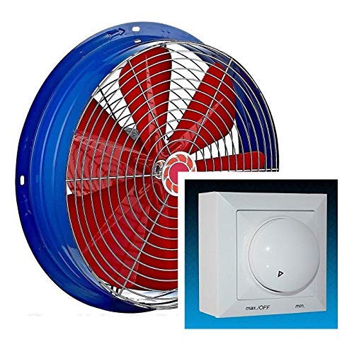 Uzman-Versand 600mm Industrie Lüfter mit 500Watt Steuergerät Axial Ventilator Lüfter Gebläse Metall Fenster Radialgebläse Radialventilator Radiallüfter Radiale Abluftventilator von Uzman