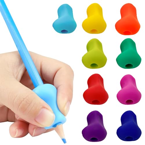 10 Stück Schreibhilfe für Stift Kinder,Stifthalter Kinder Hilfe,Kinder Stift Schreibhilfe,Stifthalter Silikon Stiftehalter,Stifthaltung Ergonomische Stifte Kinder für Linkshänder oder Rechtshänder 10 Stück Schreibhilfe für Stift Kinder,Stifthalter Kinder Hilfe,Kinder Stift Schreibhilfe,Stifthalter Silikon Stiftehalter,Stifthaltung Ergonomische Stifte Kinder für Linkshänder oder Rechtshänder von Uzndq