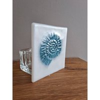 Ammonit Teelicht Kerzenständer, Handgefertigt Und Einzigartig, Tolles Geschenk Für Jeden Anlass, Fossil Design, Design Glasplatte von UzumluGlassArts