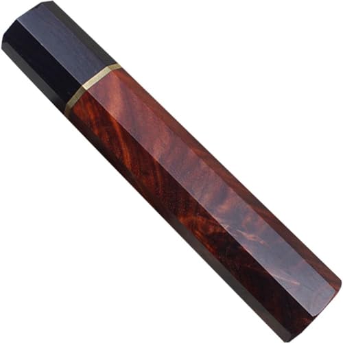Uzztfa Achteckiger Messergriff DIY Ersatzmessergriff Japanischer Stil Messergriff Holz Kochmessergriff Retro Messergriff Ersatz von Uzztfa