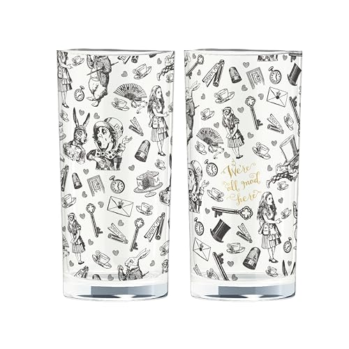 V&A Alice im Wunderland, glas, 330 ml, Set of 2 von CREATIVE TOPS