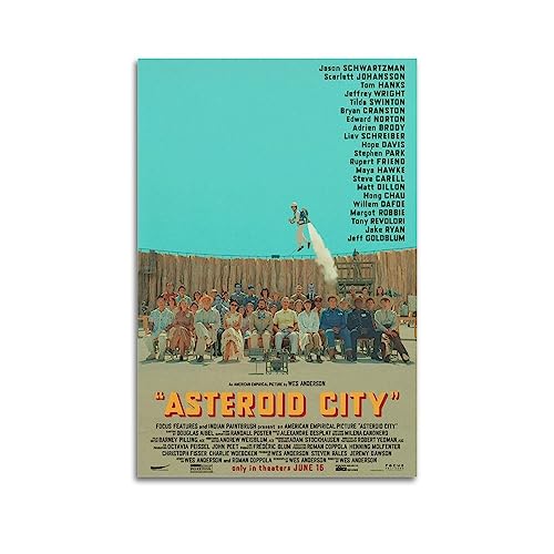 V BY N Asteroid City Poster Vintage Art Cover Room Decor Aesthetic Bedroom Decor Canvas Poster For Bedroom 24x36inch(60x90cm) Unframe-style von V BY N
