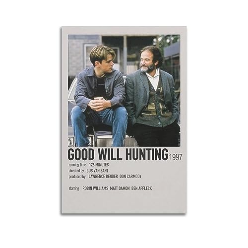 V BY N Good Will Hunting Moive Poster Vintage Art Cover Room Decor Aesthetic Bedroom Decor Canvas Poster For Bedroom 24x36inch(60x90cm) Unframe-style von V BY N