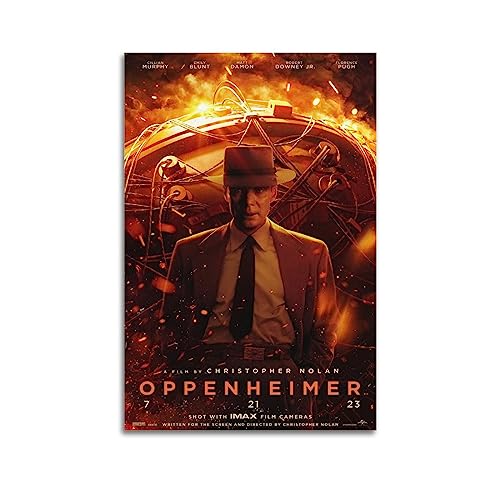 V BY N Oppenheimer Filmposter, Vintage-Kunst-Cover, Raumdekoration, ästhetische Schlafzimmerdekoration, Leinwandposter für Schlafzimmer, 30 x 45 cm, ungerahmter Stil V BY N Oppenheimer Filmposter, Vintage-Kunst-Cover, Raumdekoration, ästhetische Schlafzimmerdekoration, Leinwandposter für Schlafzimmer, 30 x 45 cm, ungerahmter Stil von V BY N