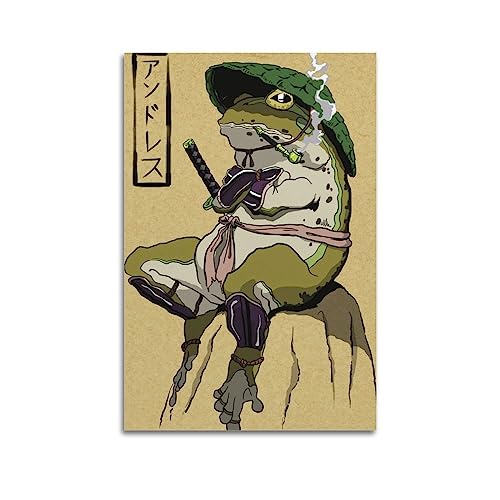 V BY N Samurai Frosch Poster Vintage Art Cover Raumdekor Ästhetische Schlafzimmer Dekor Leinwand Poster für Schlafzimmer 30 x 45 cm Unrahmen V BY N Samurai Frosch Poster Vintage Art Cover Raumdekor Ästhetische Schlafzimmer Dekor Leinwand Poster für Schlafzimmer 30 x 45 cm Unrahmen von V BY N