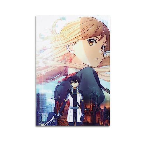 V BY N Sword Art Online Poster Vintage Art Cover Room Decor Aesthetic Bedroom Decor Canvas Poster For Bedroom 12x18inch(30x45cm) Unframe-style von V BY N