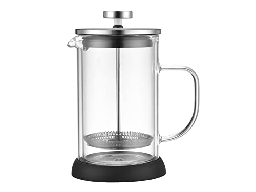 V I E R - Französische Kaffeemaschine mit Filter SIAH 350 ml (12 Onz) Kaffeepresse, Kolbenkaffeemaschine, hochwertiges Borosilikatglas, Edelstahlfilter 304 (18/10) innen. von VIER