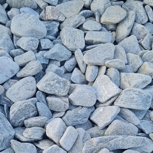V-PREMIUM SOLUTION - Dekosteine - Kieselsteine - Natur Deko - Verschiedene Deko - Steine Grau 3-10 cm - Gemischter Flusskies für Vasenfüller - Landschaftsbau - Aquarien & Garten von V-PREMIUM SOLUTION
