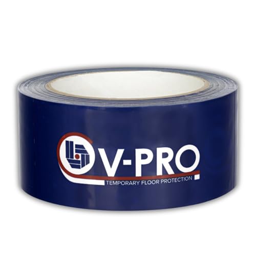 V-PRO Stucloper Tape - Klebeband zum Verlegen von Teppichen – Einseitiges Klebeband – Wasserfest und hitzebeständiges Klebeband – Rutschfest – Selbstklebend – Flexibles blaues Vinylband – 50mm x 33m V-PRO Stucloper Tape - Klebeband zum Verlegen von Teppichen – Einseitiges Klebeband – Wasserfest und hitzebeständiges Klebeband – Rutschfest – Selbstklebend – Flexibles blaues Vinylband – 50mm x 33m von V-PRO TEMPORARY FLOOR PROTECTION