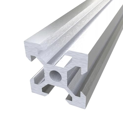 4pcs 2020 V-SLOT Aluminiumprofil (200-1000mm) aluminium extrusion 2020 silber oder schwarz für 3D-Drucker CR3 AM8 Prusa und CNC Lasergravurmaschine DIY Linearschiene (Silber, 900mm) von V-SLOT