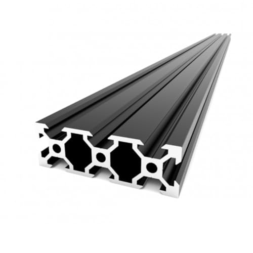 V SLOT 2060 Schwarz Länge 200-2000mm V Typ Eloxierte Linearschine für 3D Drucker Prusa Ender, CR-3, AM-8,Aluminiumprofil ideal für den BAU von Hobby-CNC-Maschinen, Laserplottern (200mm) von V-SLOT