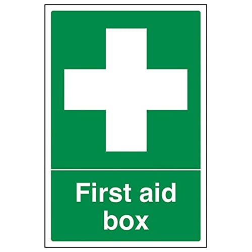 V Safety First Aid General – First Aid Box – 150 x 200 mm, wiederverschließbares Sicherheitsschild von VSafety