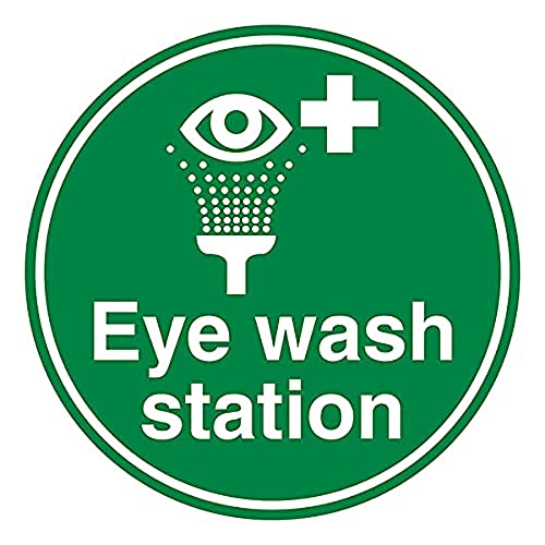 Eye Wash Station – 600 x 600 mm – selbstklebender Bodenaufkleber von V Safety