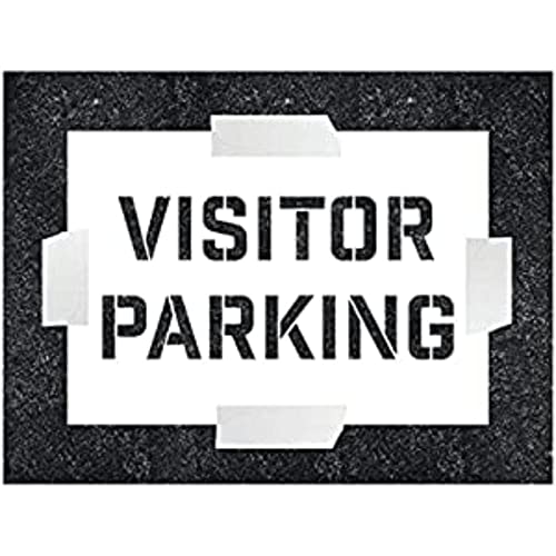 Parkplatz-Schablone, 600 x 400 mm, 1,1 mm, Polypropylen von V Safety