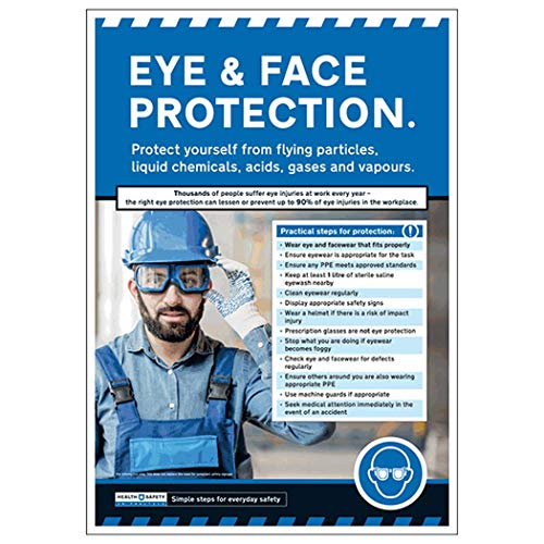 Poster VSafety In Practice – Augen- und Gesichtsschutz, A2, 420 x 594 mm von V Safety
