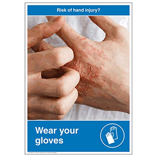 Poster VSafety Risk Of Hand Verletzungen, A2, 420 x 594 mm von V Safety